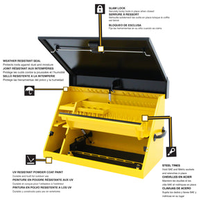 DeWalt 30" x 15" Triangle Toolbox in Yellow and Black